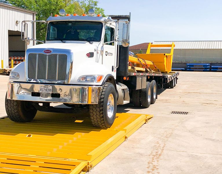 Truck-testing-out-safety-plates-from-National-Trench-Safety Truck testing out safety plates from National Trench Safety