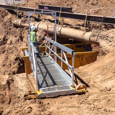 Work zone safety system featuring davit arm