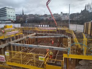 National Trench Safety brace sheeting project