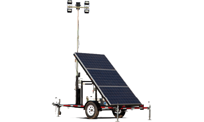 National Trench Safety solar powered light tower