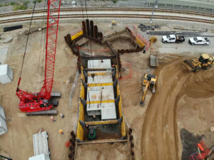 Installation site of slide rails from NTS