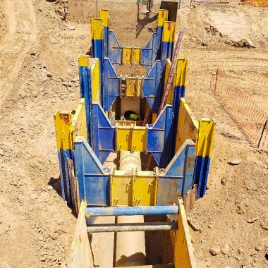 Slide rail installment from National Trench Safety