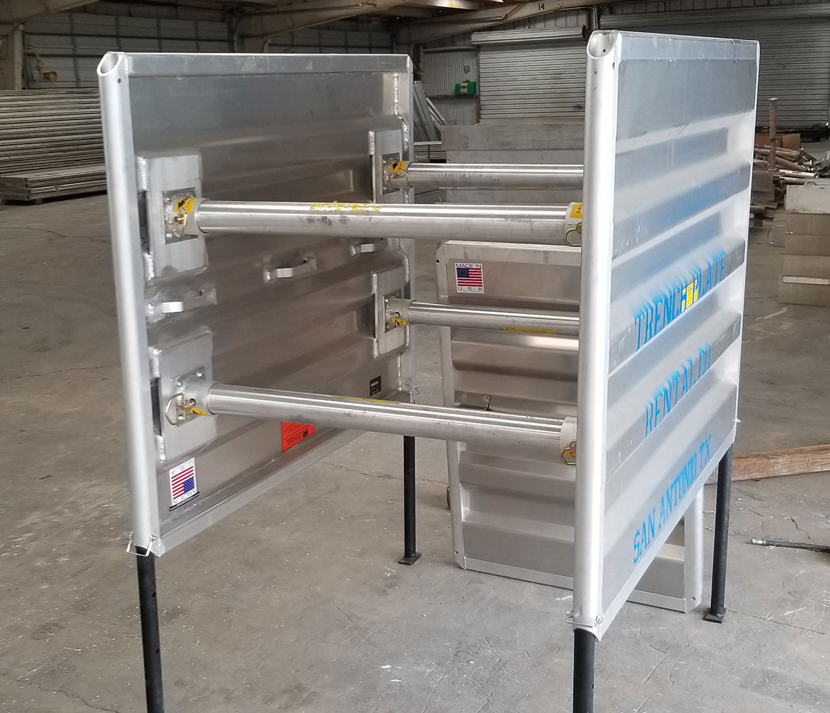 NTS aluminum trench shields onsite