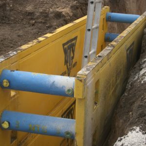 NTS steel trench shields utilized in a variety of applications